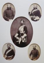 MILITARIAOffi ciers et soldats de l'armée anglaise, années 1850-186052 épreuves...