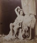Félix Jacques Antoine MOULIN (1802-1875)Nu féminin au drapé, vers 1855...