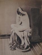 Louis-Camille d'OLIVIER (1827-1870)Nu assis drapé, années 1850Épreuve d'époque sur papier...