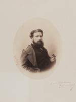 Gustave LE GRAY (1820-1884)Comte Henri d'Audigier (1828-1872), portrait au cigare,...
