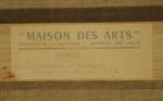 Robert HUMBLOT (1907-1962)."Cabanes de Gardiens aux Saintes-Maries".Huile sur toile signée...