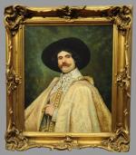 Adrien Emmanuel MARIE (1848-1891), attribué à.Portrait d'un gentilhomme espagnol.Huile sur...