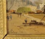 Eugène GALLIEN-LALOUE (Paris, 1854 - Chérence, 1941)Navire mouillant dans un...