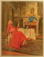 François Joseph GIROT (1873-1916).Son excellence et le perroquet.Aquarelle, signée en...