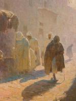 Adam STYKA (Kielce, 1890  New-York, 1959)Arabes cheminant dans une...