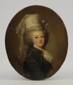 Adolf-Ulrich WERTMÜLLER (Stockholm, 1751 - États-Unis, 1811) Portrait de Marie...