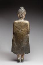 THAÏLANDE, Ayuthya - XVIIe/XVIIIe siècle.
STATUE de bouddha debout en bronze...