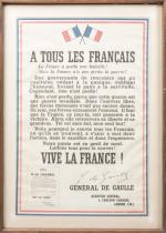 Général Charles DE GAULLE (Lille, 1890 - Colombey-les-Deux-Églises, 1970)L'appel aux...