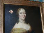 ÉCOLE FRANÇAISE du XVIIe siècle Portrait de femme Huile sur...