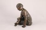 attribué à James PRADIER (1790-1852)La joueuse d'osselets.Bronze patiné.Haut. 25,5 cmLa...