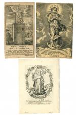 [Imagerie religieuse] Écoles FLAMANDE (Anvers) et ALLEMANDE (Augsbourg), XVIIe et...