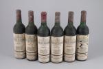 MARGAUX. Château Lascombes, GCC, 1961. 6 bouteilles. (ME, étiquettes tachées).