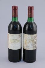 MARGAUX. Château Margaux, 1er GCC, 1981. 2 bouteilles. (TLB, étiquettes...