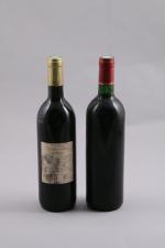 BORDEAUX. Le Chevalier Maupas, 1998. 2 bouteilles (TLB, étiquettes sales)....