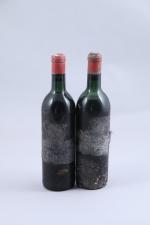 SAINT-ÉMILION. Château Couvent des Jacobins, GCC, 1957. 2 bouteilles. (HE...