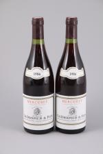 MERCUREY. Château Ch. Drapier & Fils, 1986. 2 bouteilles (N...
