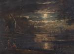 Dans le goût de Aert VAN DER NEER (1603- Amsterdam,1677)
Paysage...