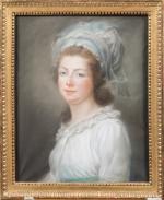 École FRANÇAISE du XIXe, suiveur d'Elisabeth VIGÉE-LEBRUN (Paris, 1755-1842)Portrait de...