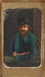 Attribué à François BONVIN (Paris, 1817 - Saint-Germain-en-Laye, 1887)Homme barbu...