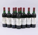 HAUT-MÉDOC, Château Sociando-Mallet, 1990, 9 bouteilles, TLB à HE, une...
