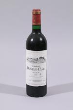 PAUILLAC, Château Pontet-Canet, 1983, 1 bouteille, N, petits accrocs.
