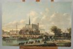 Entourage de Justin OUVRIÉ (1806-1879)
Défilé fluvial, l'arrivée de l'empereur

Huile sur...
