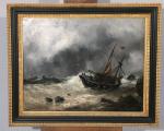 Paul Charles Emmanuel GALLARD-LÉPINAY (1842-1885)
Marine.

Huile sur toile, signée en bas...
