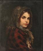 Maria WIIK (1853-1928)Portrait de Marietta, 1880Toile marquée au dos "M....