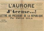 [Affaire Dreyfus] Émile ZOLA" J'Accuse ", 1 feuillet in-plano, retirage...