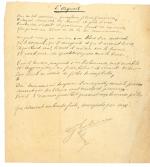 Guillaume APOLLINAIRE (Rome, 1880 - Paris, 1918)Poème autographe signé L'Orgueil1...