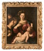 Carlo Francesco NUVOLONE (Milan, 1609 - 1662)
Vierge à l'enfant

Toile.

Haut. 114,...