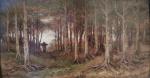Joseph VAN LUPPEN (1834-1891)
Paysage de forêt.

Toile. 

Signée en bas à...