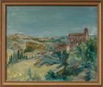 Gaetano DE GENNARO (Italo-Brésilien, 1890-1959) Paysage méditerranéenCarton, signé en bas...