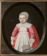 ÉCOLE ANGLAISE VERS 1633 Portrait présumé de deux jeunes enfants...
