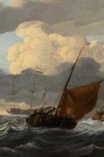 WIGERUS VITRINGA (Leeuwarden, 1657 - Wirdum, 1725) Marine par gros...