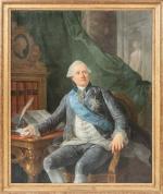 Antoine-François Callet, Portrait de Vergennes, Toile, Haut. 159, Larg 129. cm., Vente Rouillac, Artigny 2016, n°344, Versailles, Château et musée de Versailles