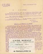 [Guerre 1914-1918]LAIDE MORALE, 1915-1919  Lot de 33 pièces, dont...
