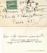 ANTOINE BOURDELLE (1861-1929), SCULPTEUR ET PEINTRELot de 13  pièces,...