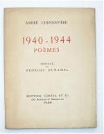 [Littérature, Poésie]
GEORGES CHENNEVIERE (1884-1927) 

Lot de 13 ouvrages, éditions originales...