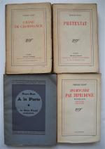 [Littérature, théâtre, romans, essais]LITTERATURE, 1907-1942 Lot de 73 publications :André...