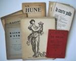[Littérature, poésie]LITTERATURE, 1886-1937   Lot de 30 publications :Emile...