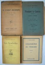 [Littérature, poésie]LITTERATURE, 1886-1937   Lot de 30 publications :Emile...