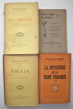 [Littérature]ANATOLE FRANCE (1844-1924)   Lot de 28 publications :Aux...