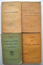 [Philosophie, sociologie]CELESTIN BOUGLE (1870-1940)  Lot de 10 publications :Chez...