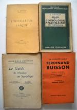 [Philosophie, sociologie]CELESTIN BOUGLE (1870-1940)  Lot de 10 publications :Chez...