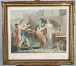 D'APRÈS ANGELICA KAUFFMANN (1740-1807) Pline le jeune et sa mère...