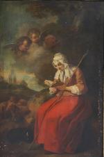 ÉTIENNE JEAURAT (Paris 1699-Versailles 1789) Sainte Germaine de Pibrac (Germaine...