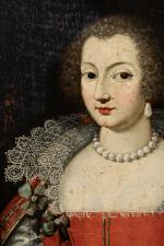 ÉCOLE FRANÇAISE DU XVIIeENTOURAGE DE CLAUDE DERUET (1588-1662)Portrait de dame...