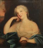 ÉCOLE FRANÇAISE DU XVIIIe
SUIVEUR DE PIERRE MIGNARD (1612-1695)
Portrait de femme...