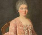 ÉCOLE FRANCAISE VERS 1760 Portrait de Louise-Jeanne, née comtesse d'Erlach...